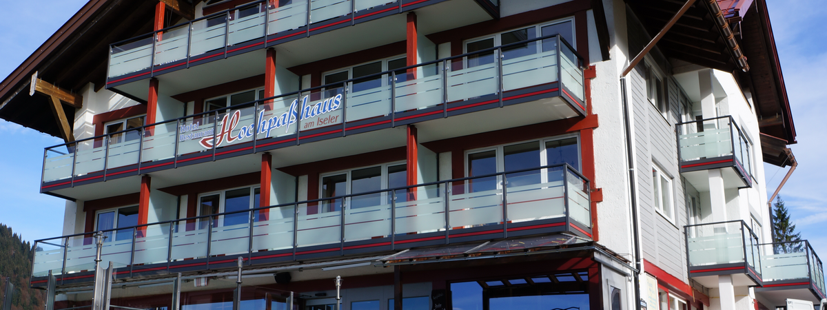 Glasbalkon - Hochpaßhaus Oberjoch