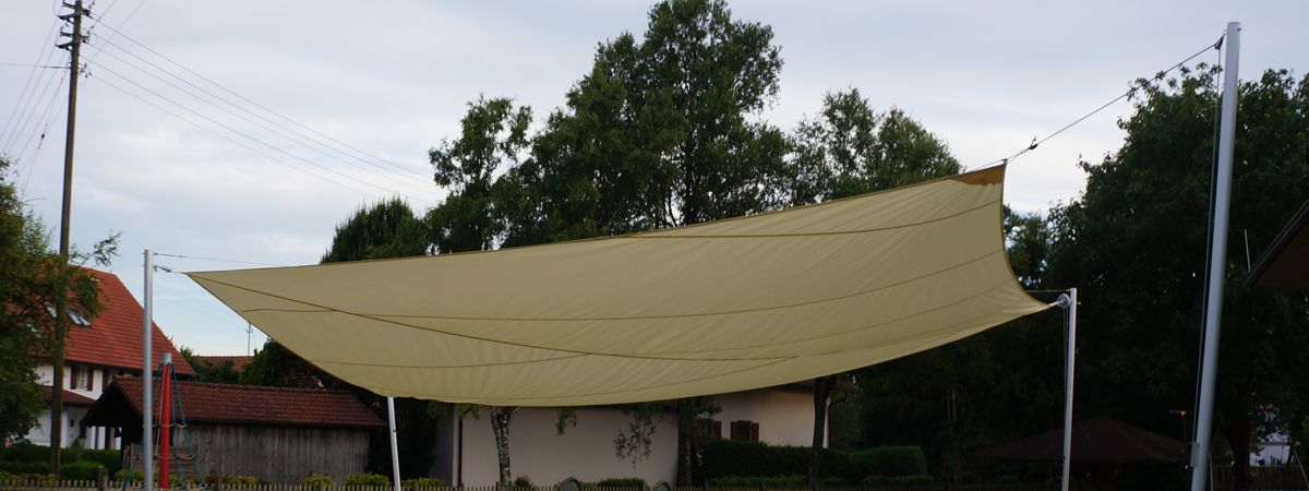 Sonnensegel manuell
