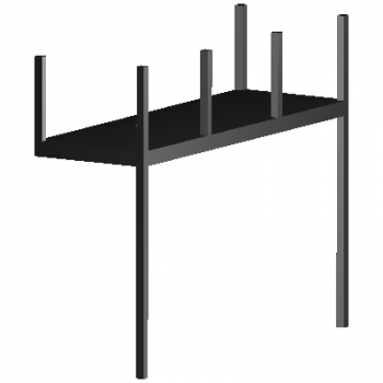 Anbaubalkon auf Stützen